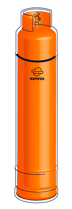 Bombona de propano 35kg industrial Repsol